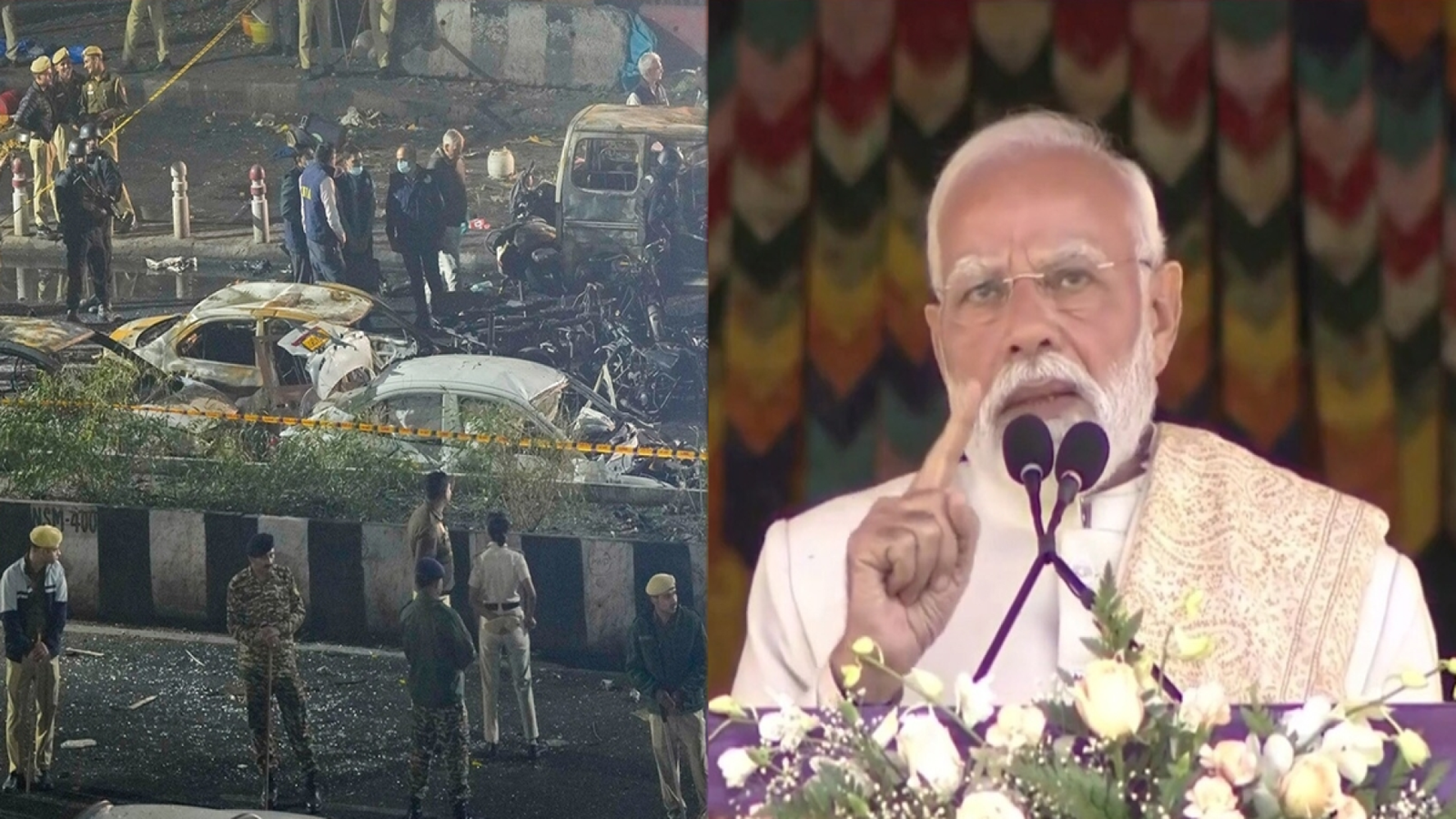 দিল্লি বিস্ফোরণের পর কড়া হুঁশিয়ারি দিলেন মোদি