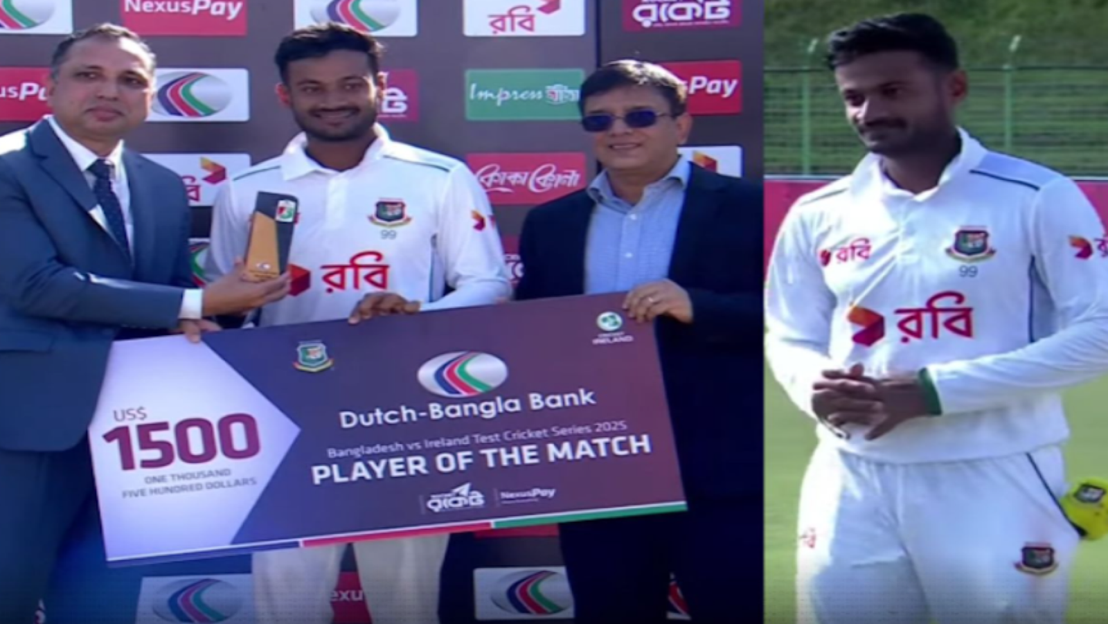 ইতিহাস রচনা করে ম্যাচ সেরা হয়ে কত টাকা পেলেন মাহমুদুল হাসান জয়