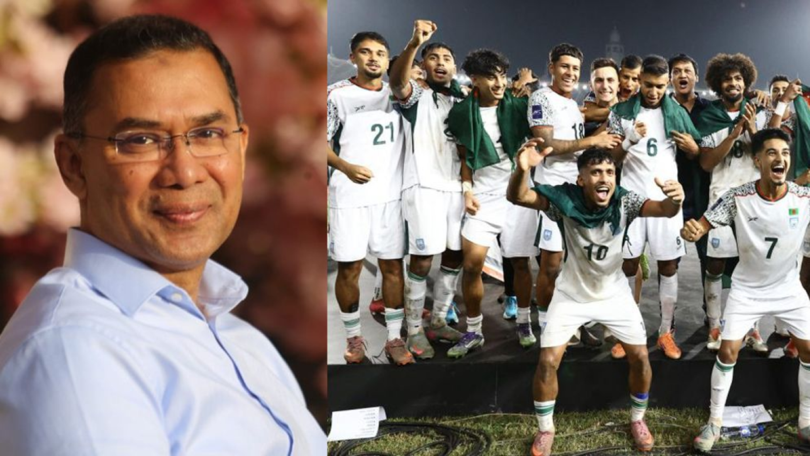 ভারতের বিপক্ষে ঐতিহাসিক জয়ের পর হামজাদের নিয়ে যা বললেন তারেক রহমান